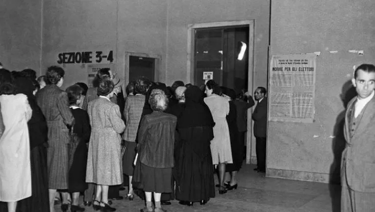 donne al voto nel 1956